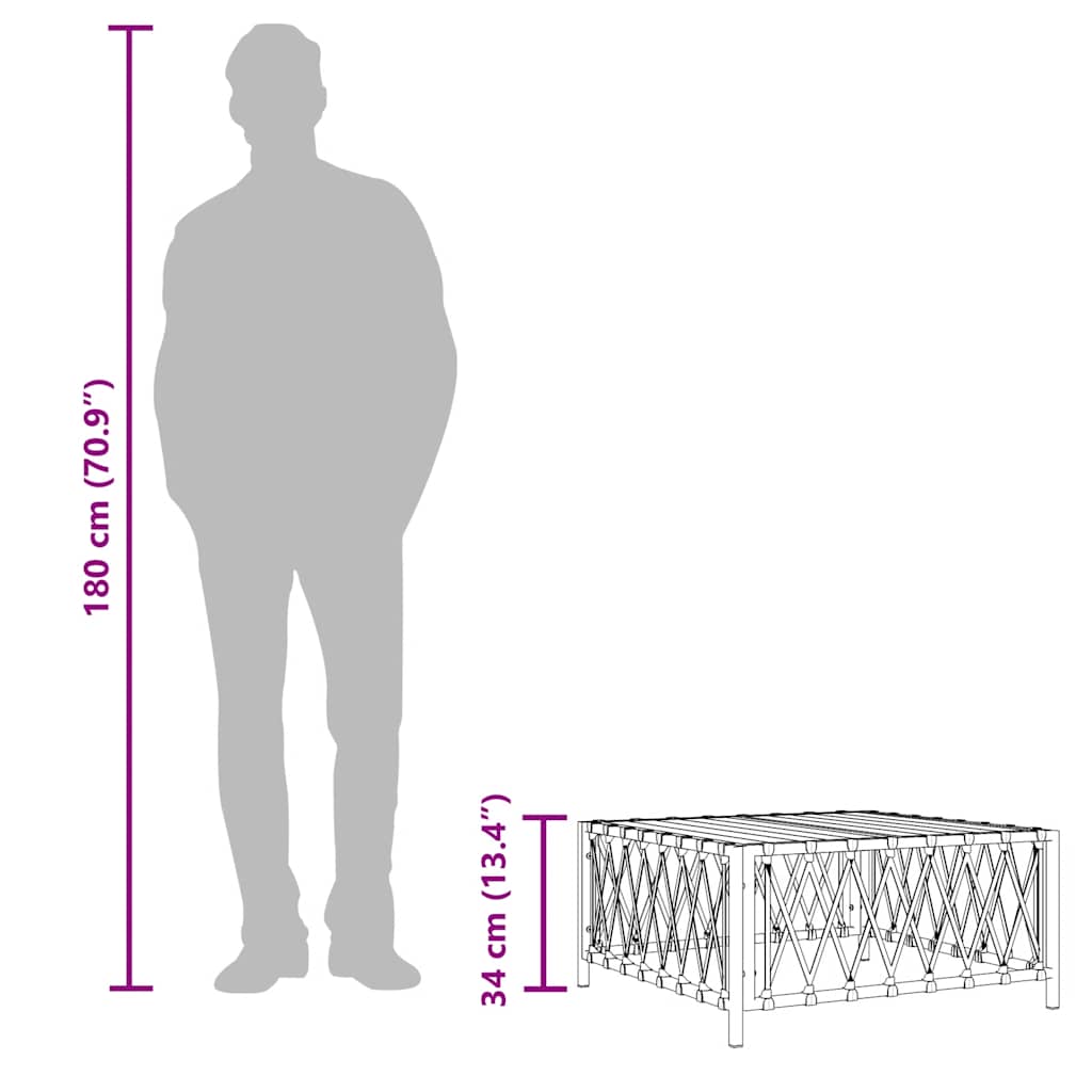 Garden 70X70X34 Cm Woven Fabric