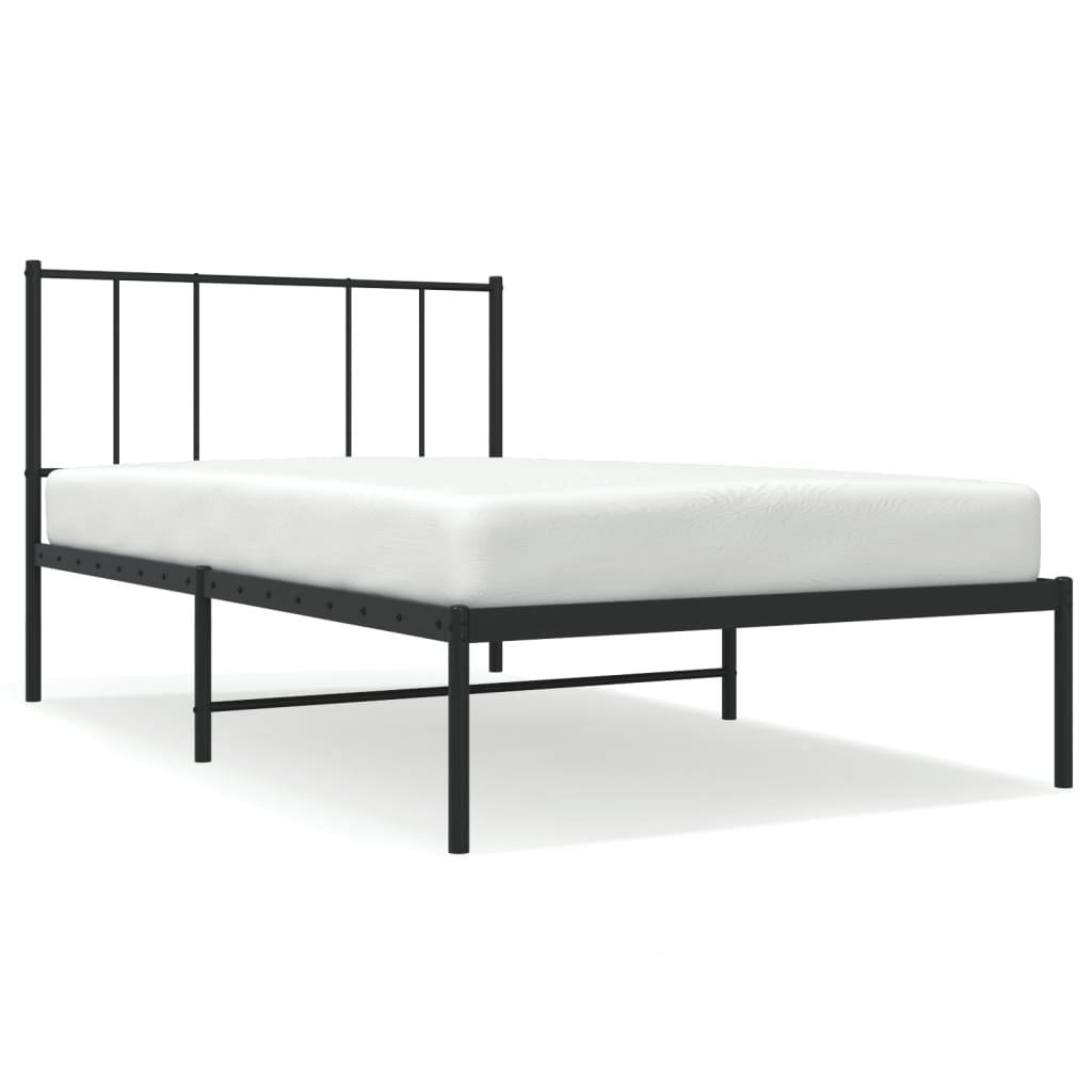 Metal Bed Frame Without Mattress 90X190Cm