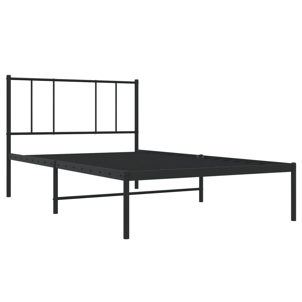 Metal Bed Frame Without Mattress 90X190Cm