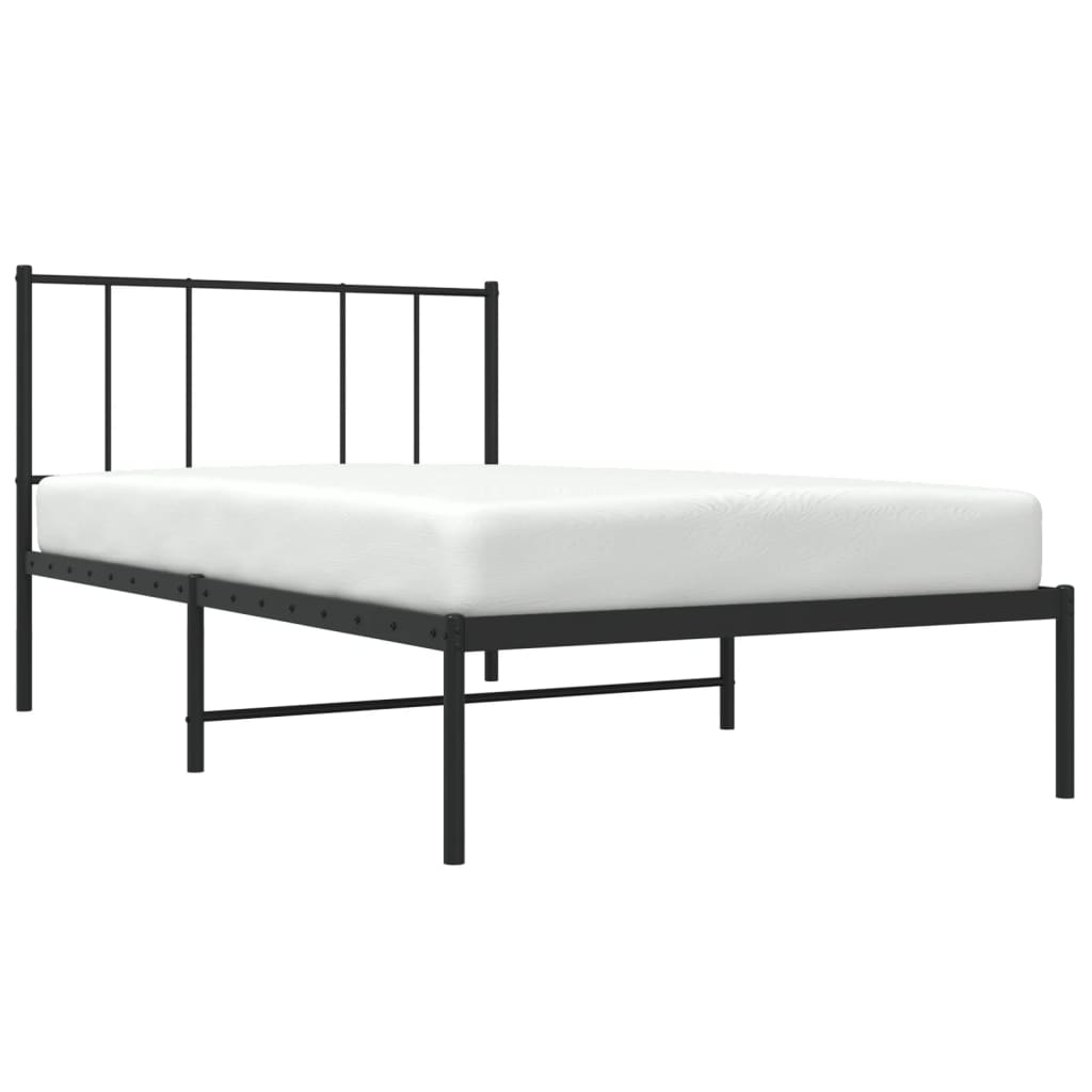 Metal Bed Frame Without Mattress 90X190Cm