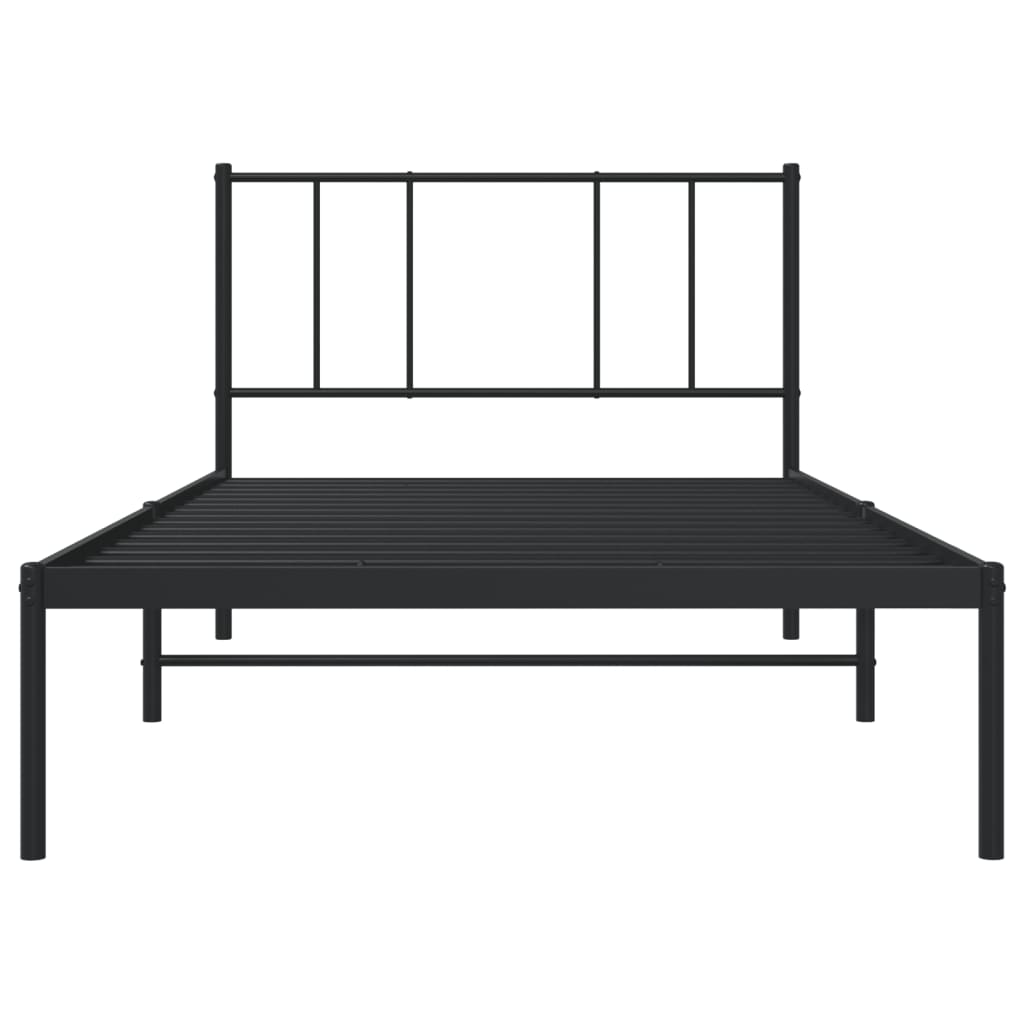 Metal Bed Frame Without Mattress 90X190Cm