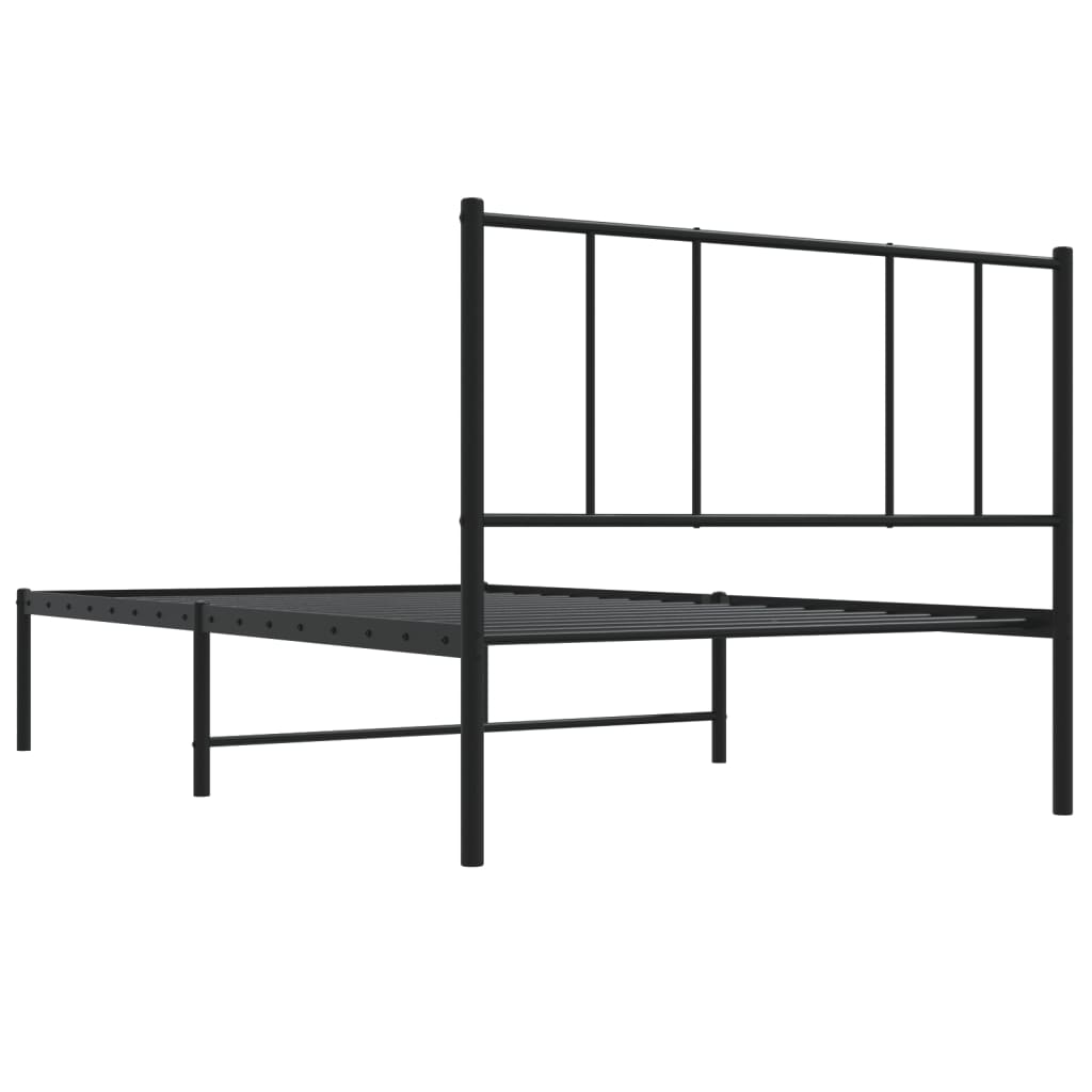 Metal Bed Frame Without Mattress 90X190Cm