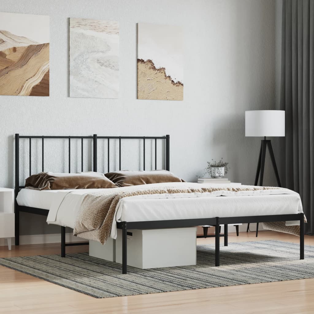 Metal Bed Frame Without Mattress 90X190Cm