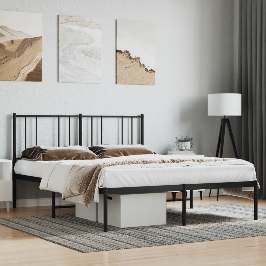 Metal Bed Frame Without Mattress 90X190Cm