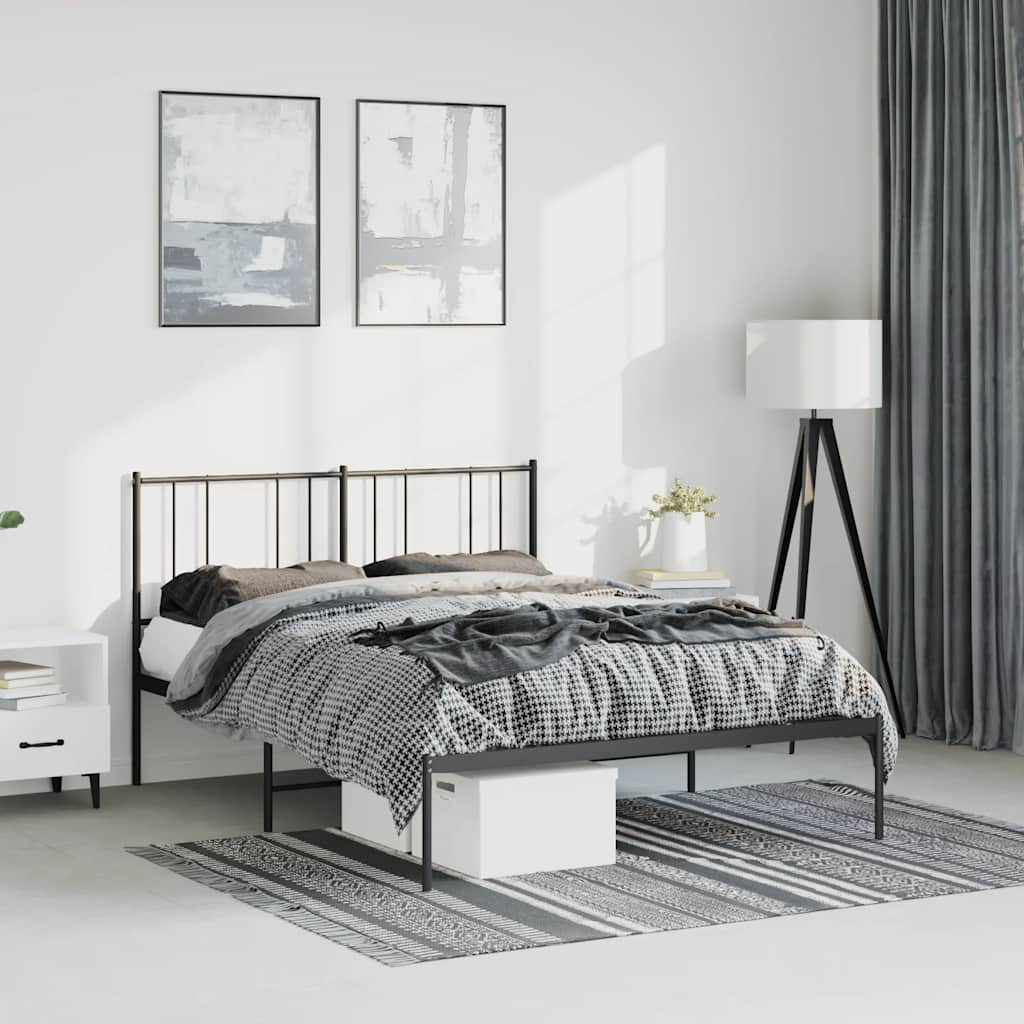 Metal Bed Frame Without Mattress 90X190Cm