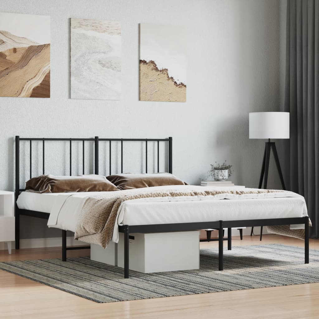 Metal Bed Frame Without Mattress 90X190Cm