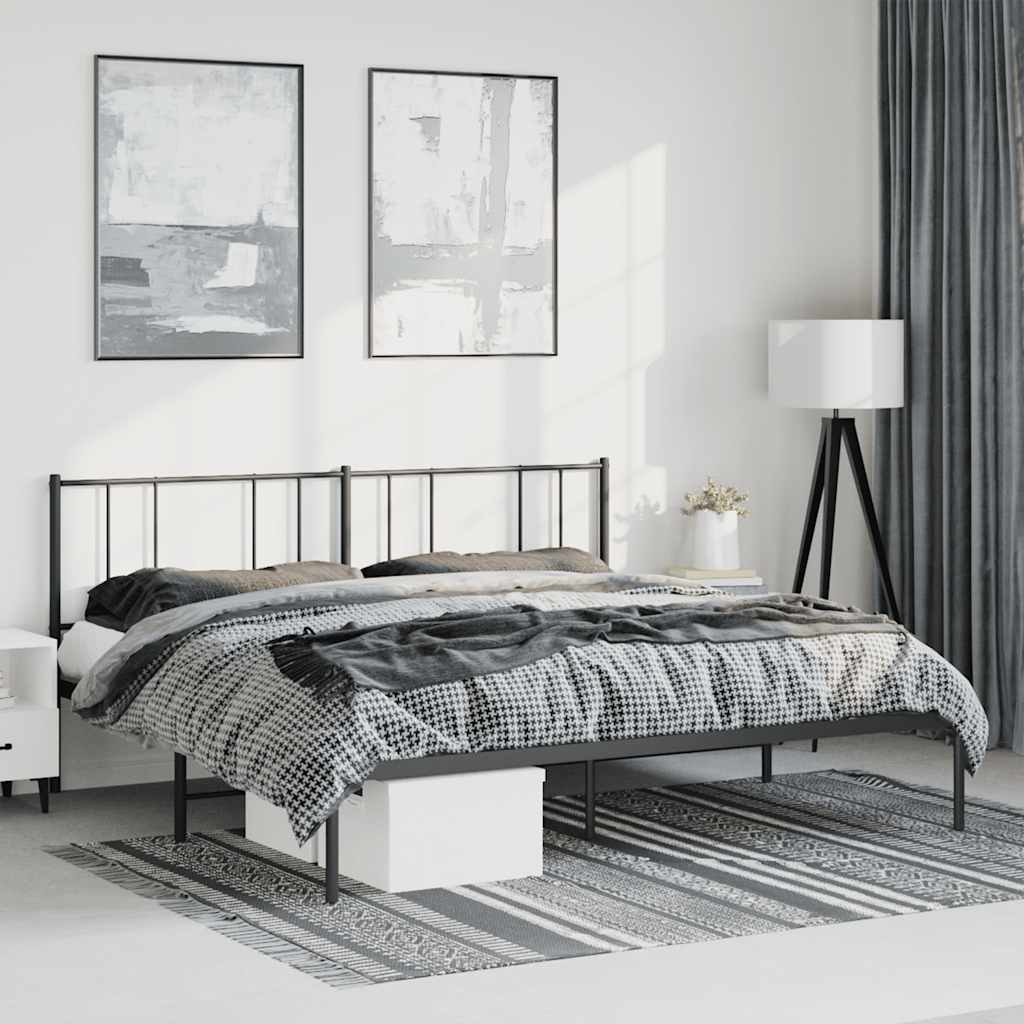 Metal Bed Frame Without Mattress 90X190Cm