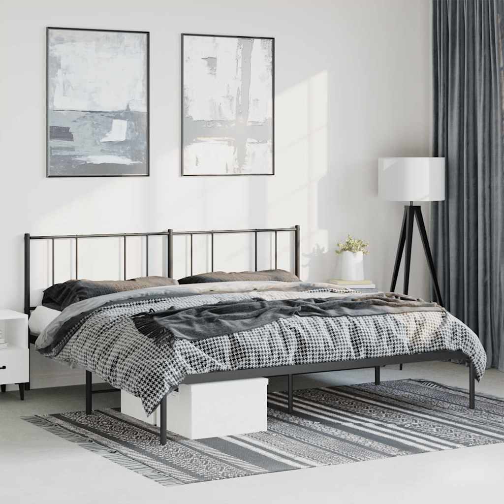 Metal Bed Frame Without Mattress 90X190Cm