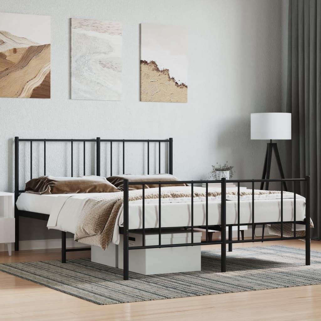 Metal Bed Frame Without Mattress 90X190Cm