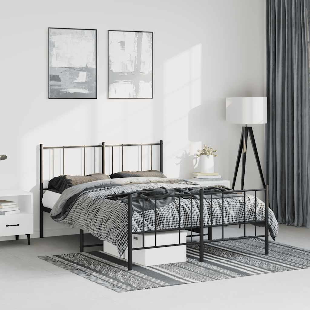 Metal Bed Frame Without Mattress 90X190Cm
