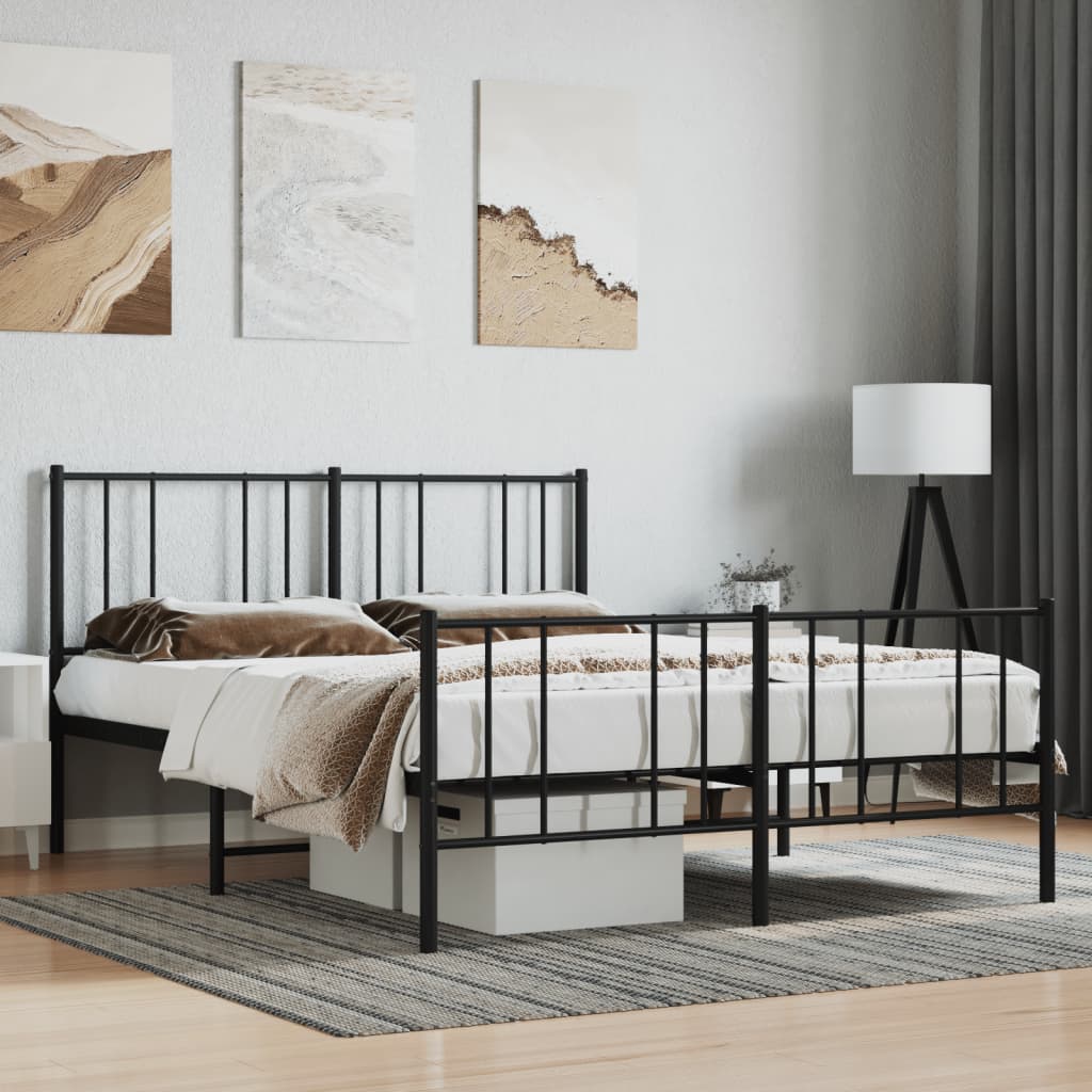Metal Bed Frame Without Mattress 90X190Cm