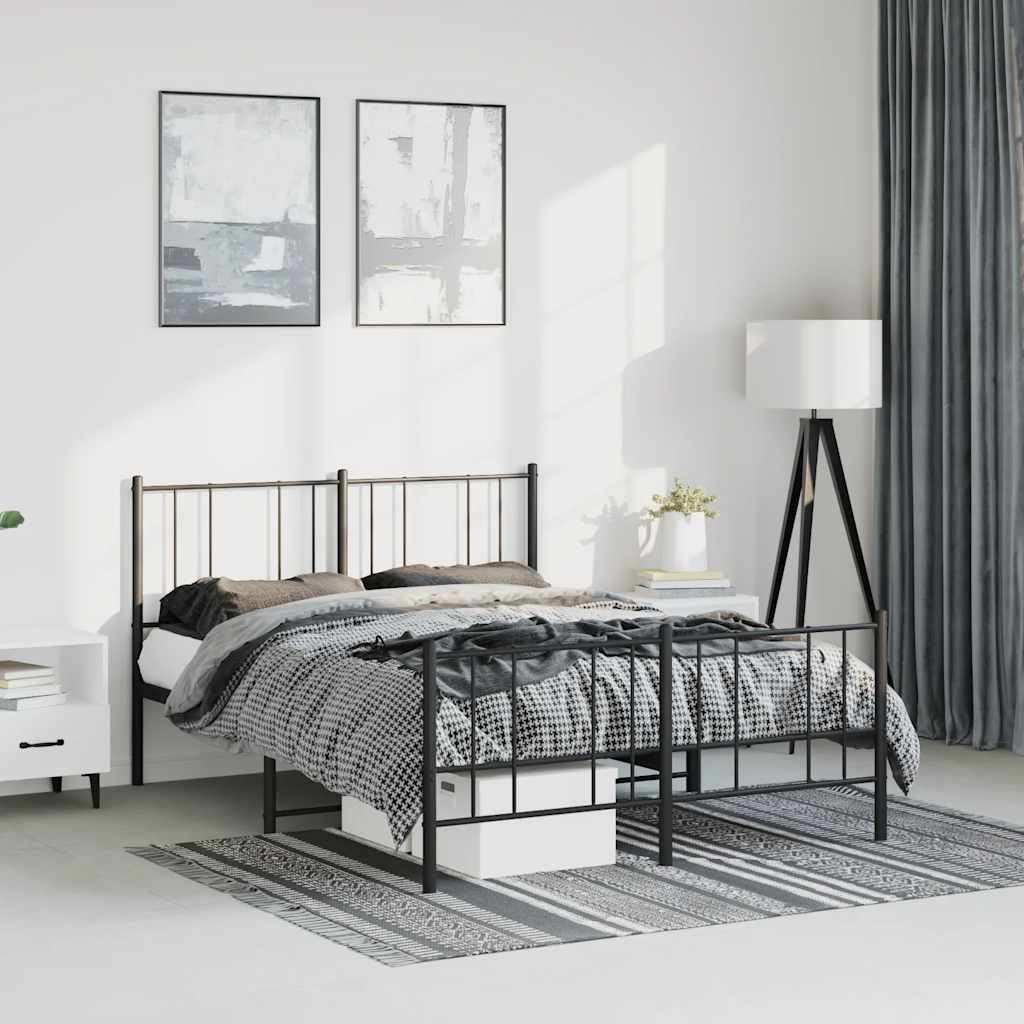 Metal Bed Frame Without Mattress 90X190Cm