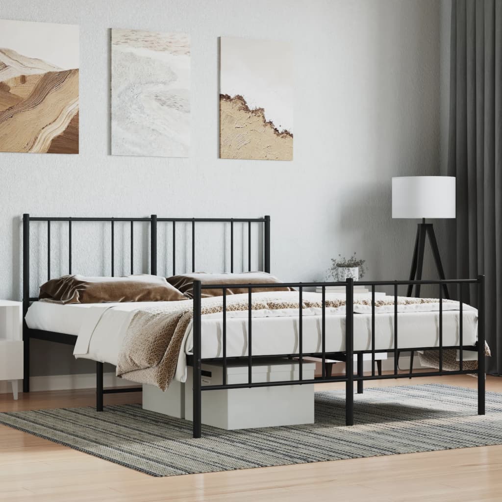Metal Bed Frame Without Mattress 90X190Cm