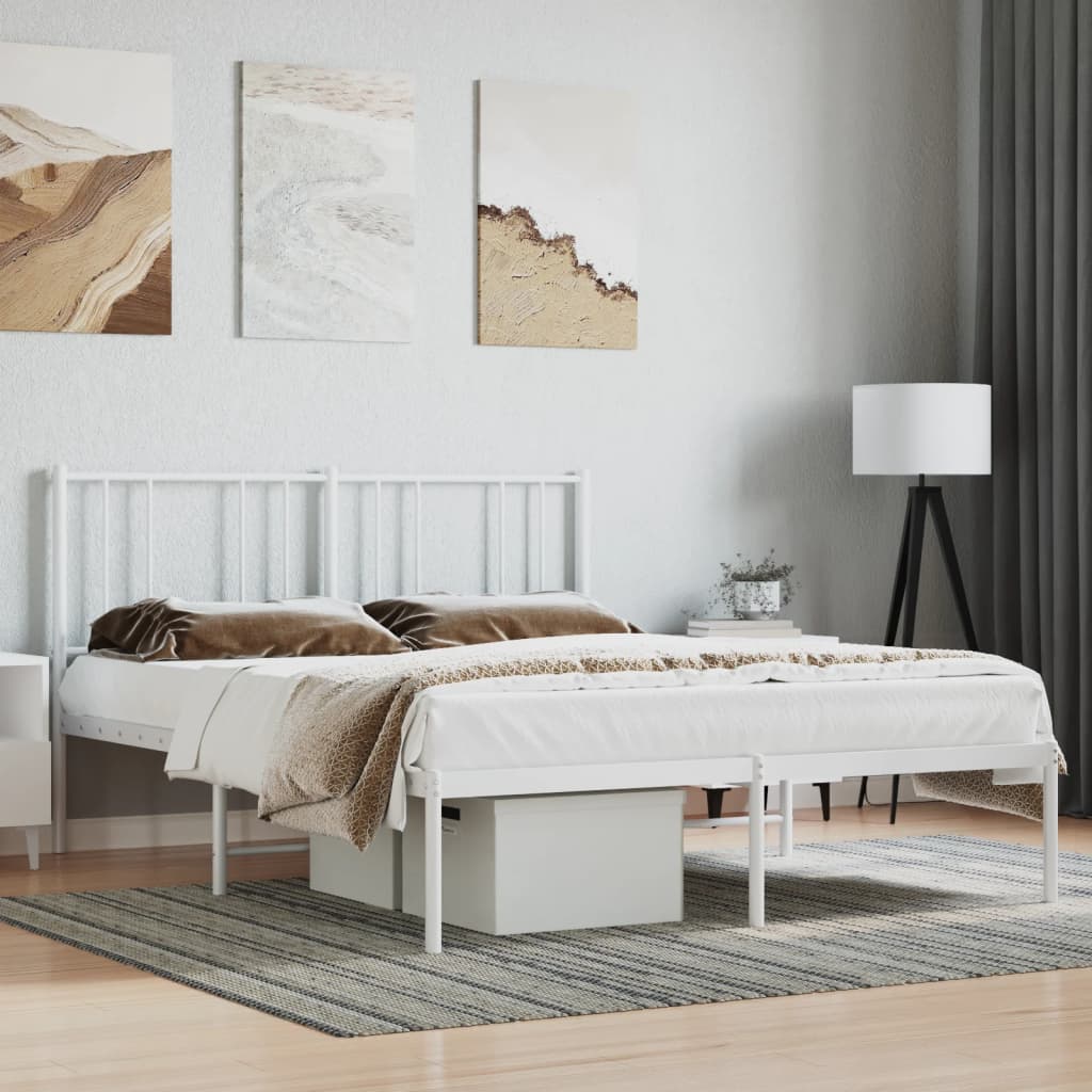 Metal Bed Frame Without Mattress 90X190Cm
