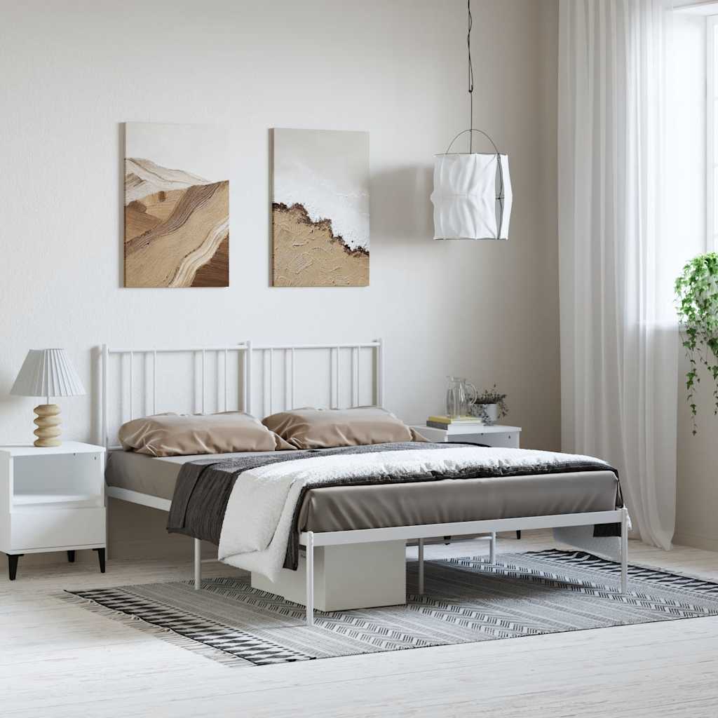Metal Bed Frame Without Mattress 90X190Cm