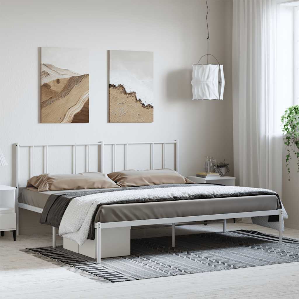 Metal Bed Frame Without Mattress 90X190Cm