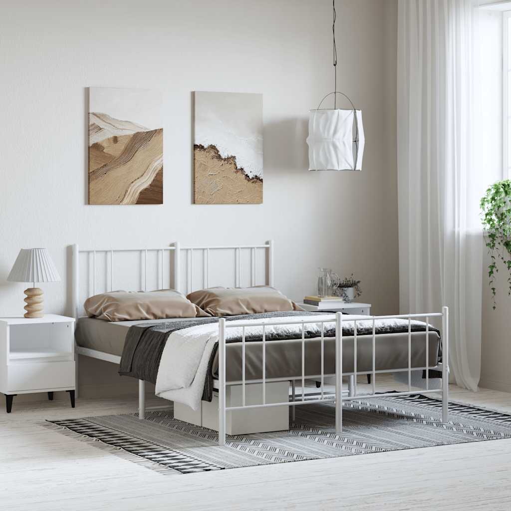 Metal Bed Frame Without Mattress 90X190Cm
