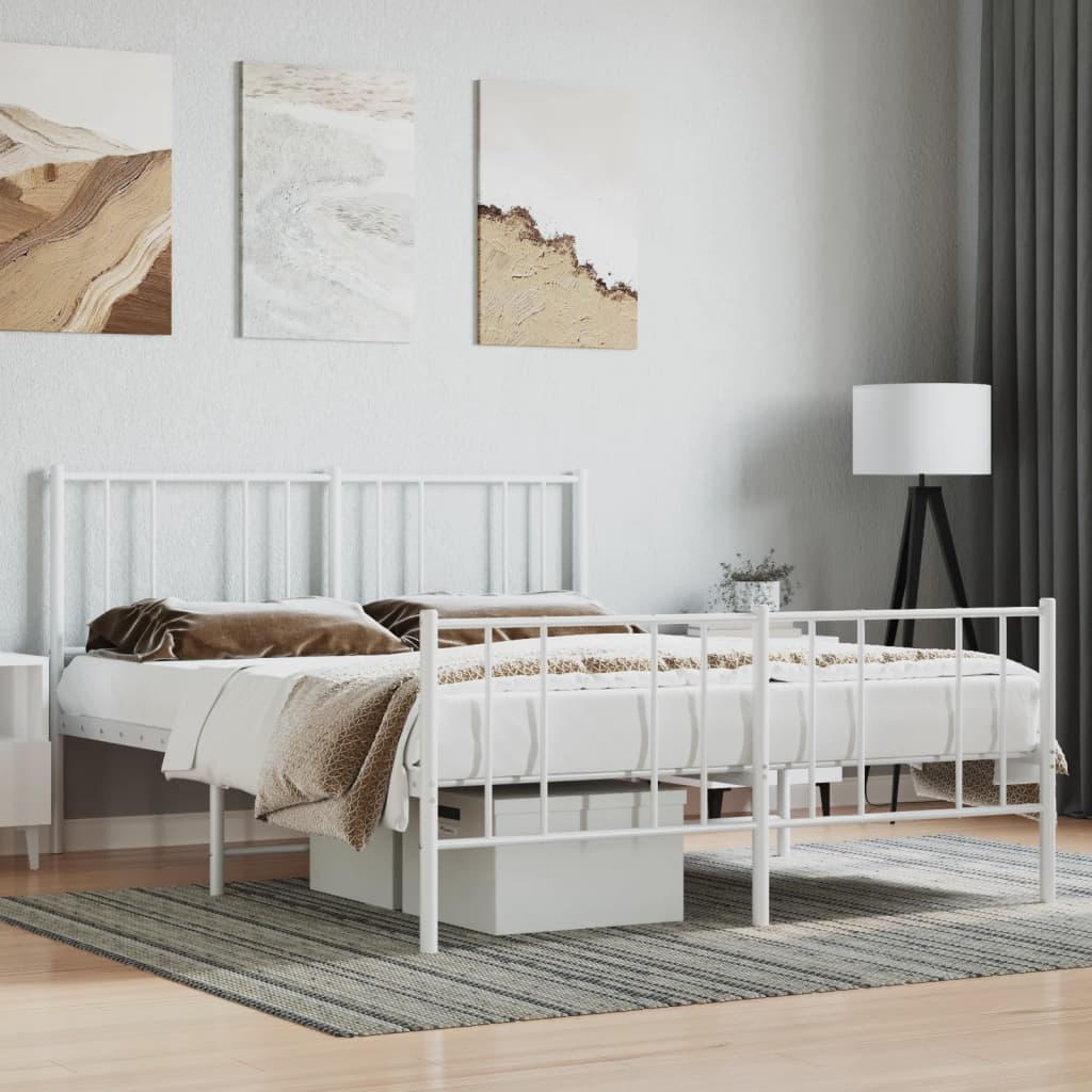 Metal Bed Frame Without Mattress 90X190Cm