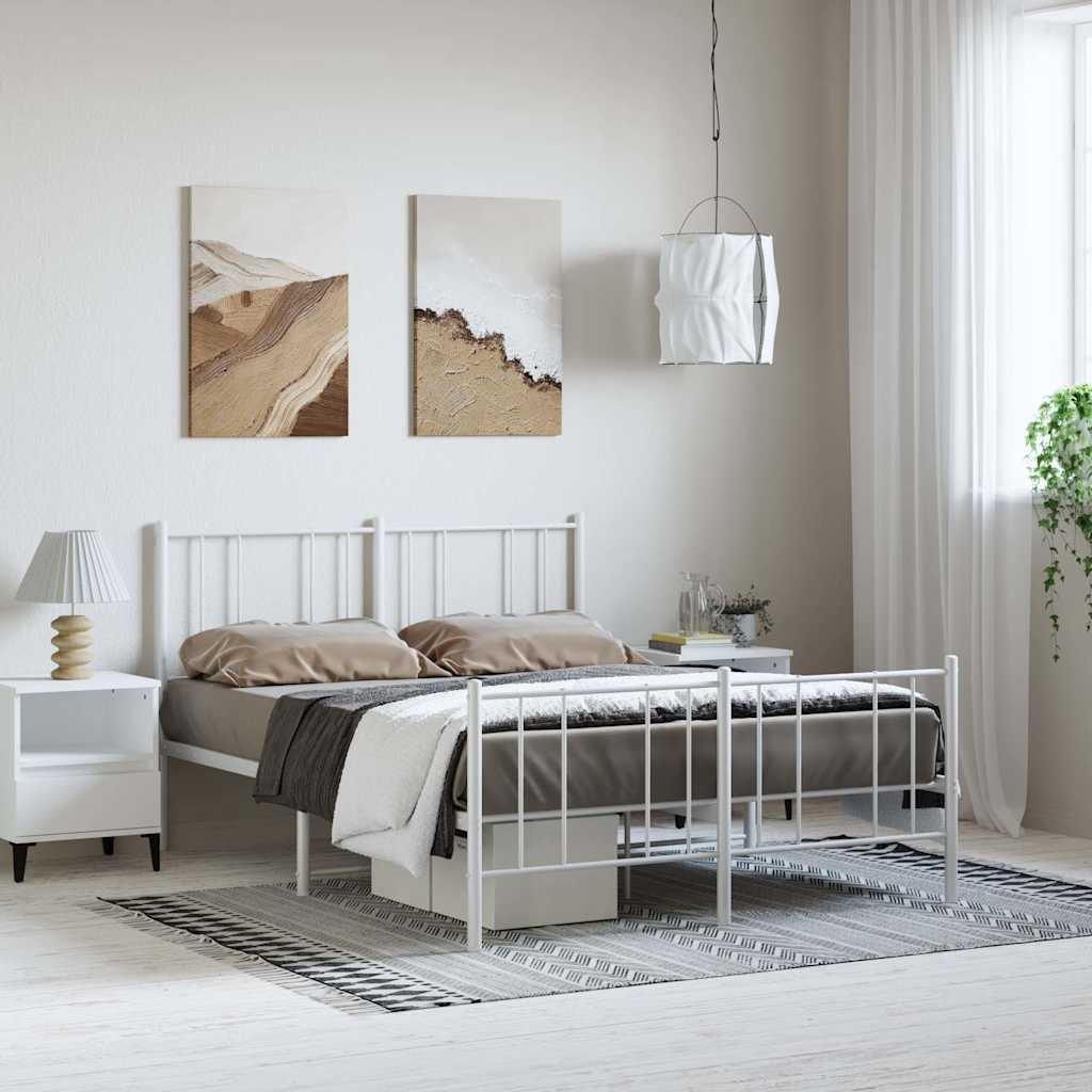 Metal Bed Frame Without Mattress 90X190Cm