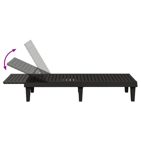 Sun Lounger 155X58X83 Cm Polypropylene