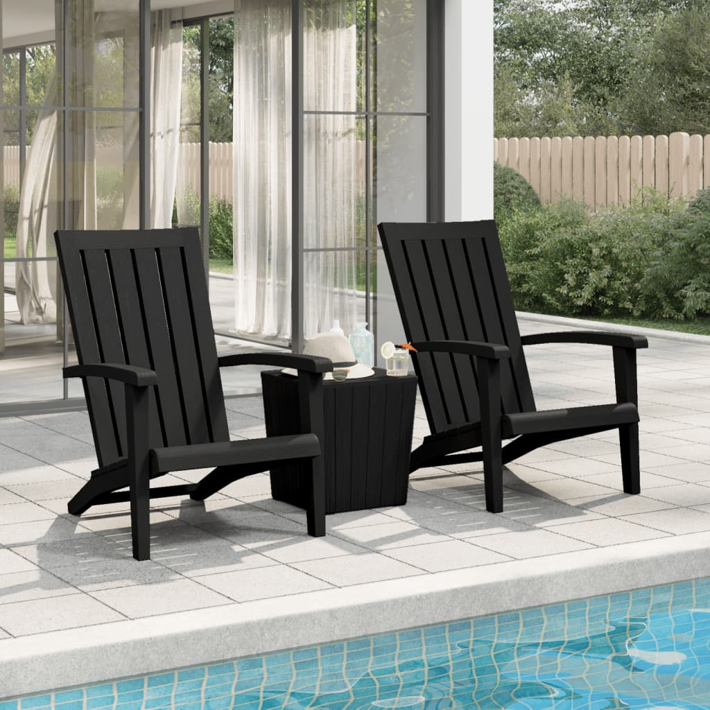 Garden Adirondack Chairs 2 Pcs Polypropylene