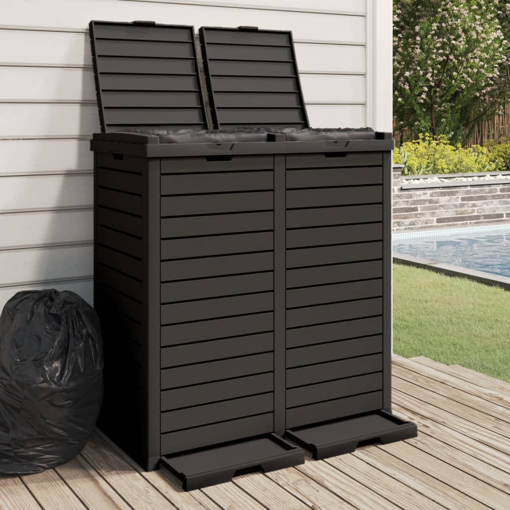 Outdoor Garbage Bin 78X41X86 Cm Polypropylene