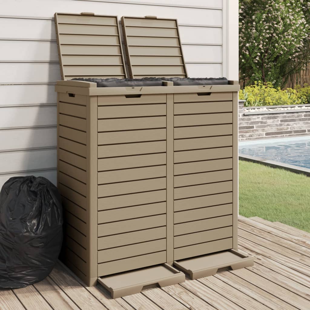 Outdoor Garbage Bin 78X41X86 Cm Polypropylene