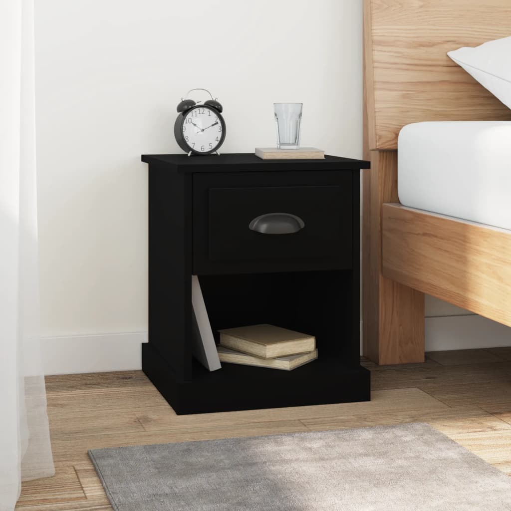 Bedside Cabinet 39X39X47.5 Cm Engineered Wood