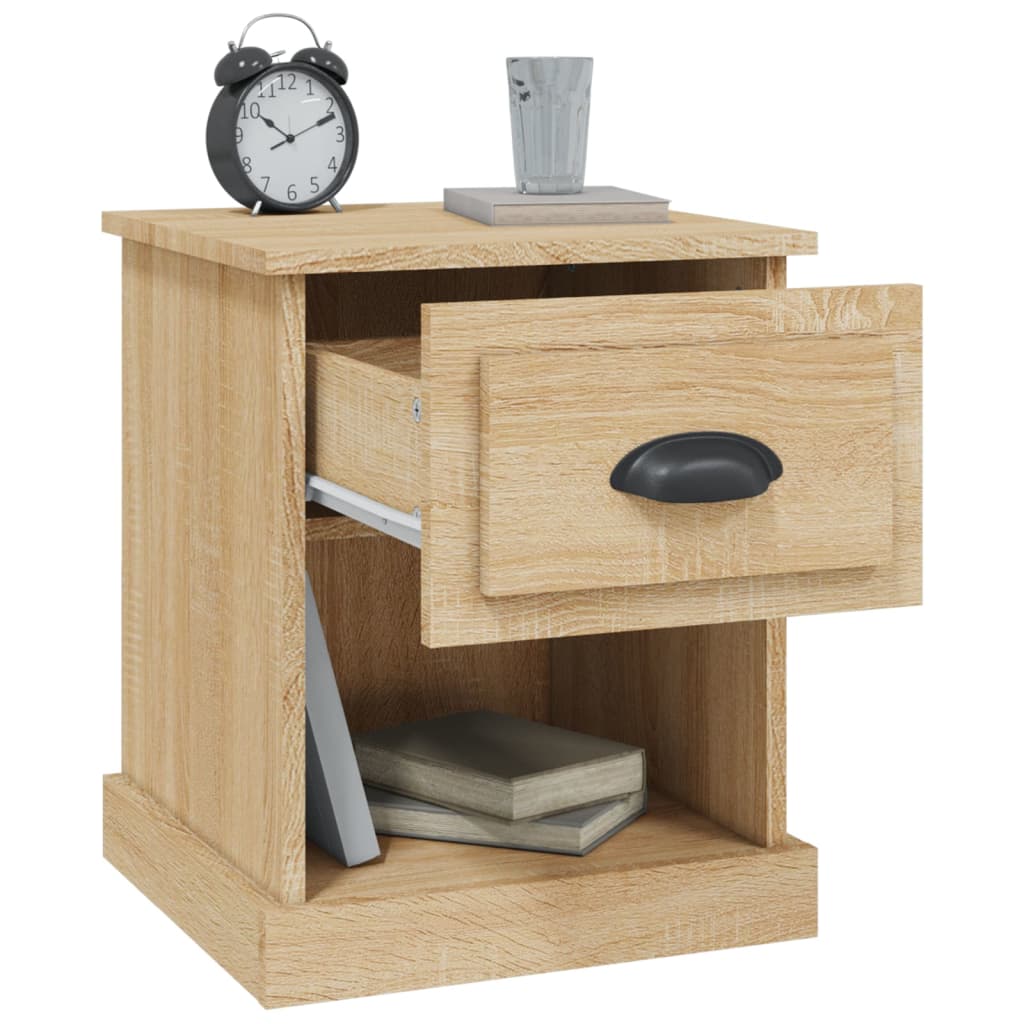 Bedside Cabinet 39X39X47.5 Cm Engineered Wood