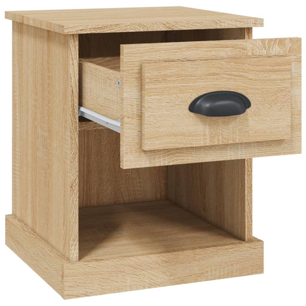 Bedside Cabinet 39X39X47.5 Cm Engineered Wood