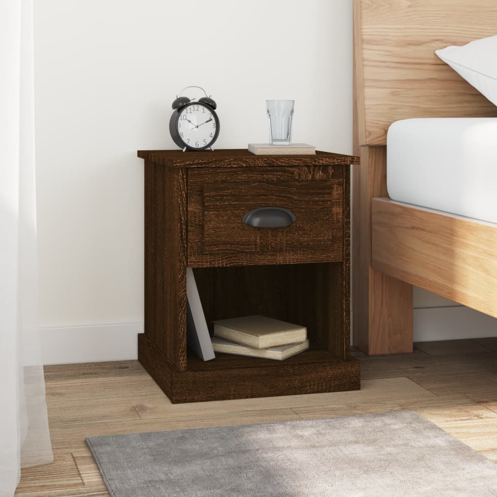 Bedside Cabinet 39X39X47.5 Cm Engineered Wood
