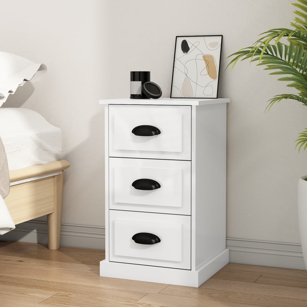 Bedside Cabinet 39X39X67 Cm Engineered Wood