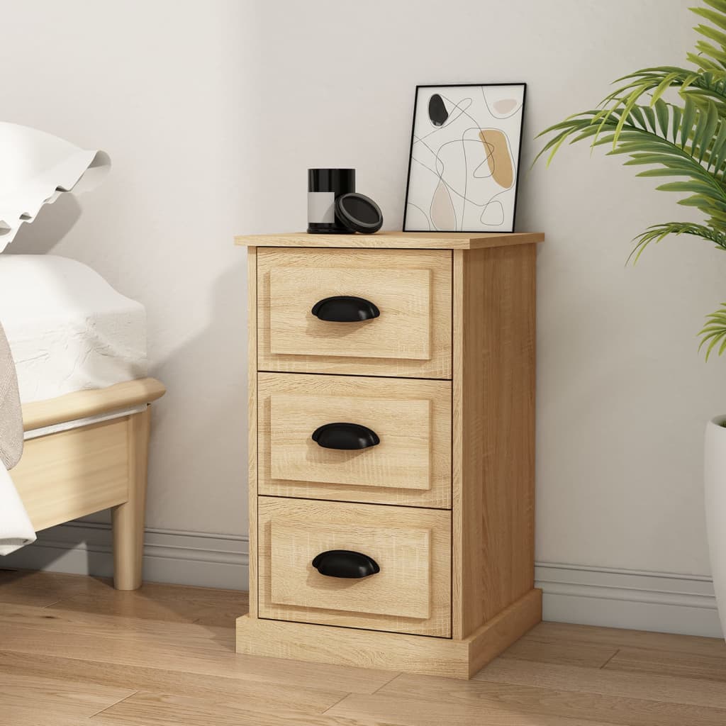 Bedside Cabinet 39X39X67 Cm Engineered Wood