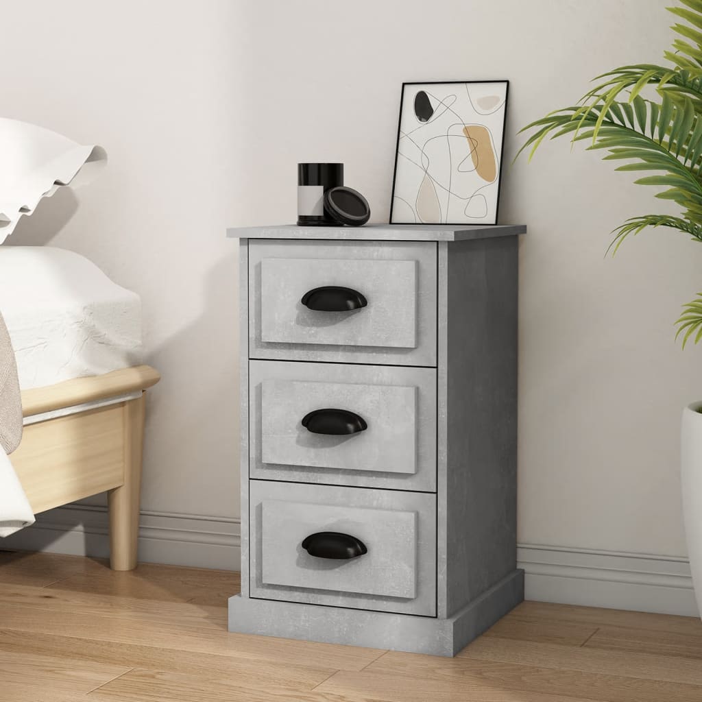 Bedside Cabinet 39X39X67 Cm Engineered Wood