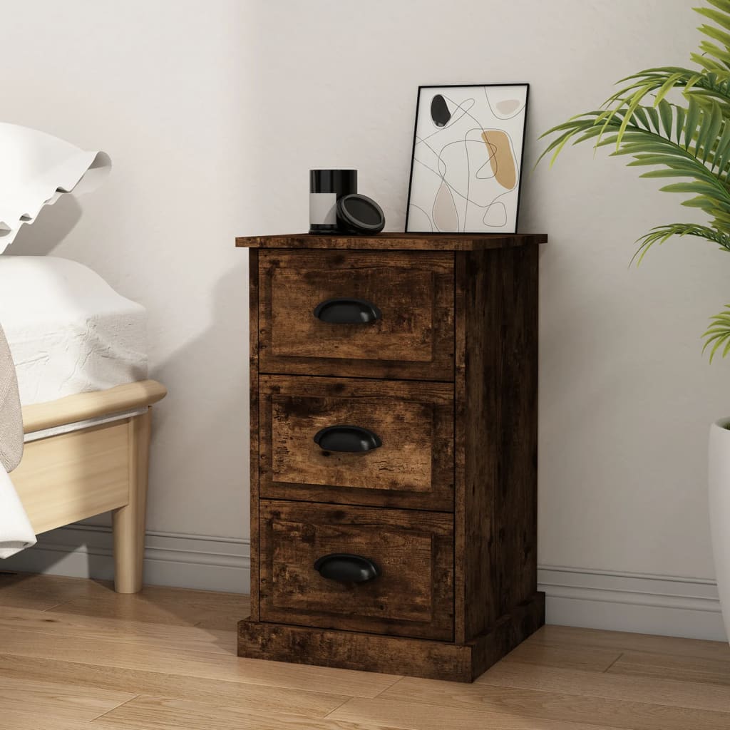 Bedside Cabinet 39X39X67 Cm Engineered Wood