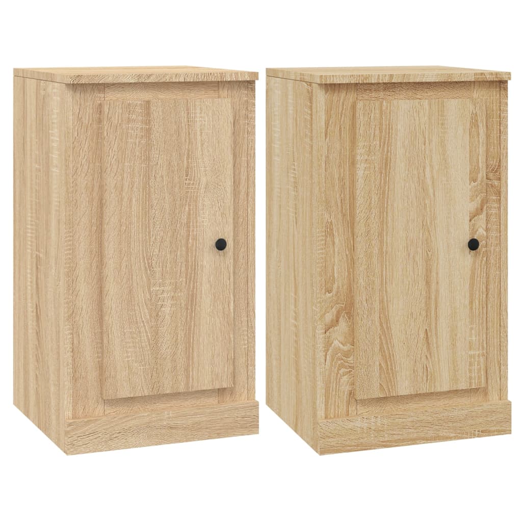 Sideboards 2 Pcs 37.5X35.5X67.5 Cm Engineered Wood