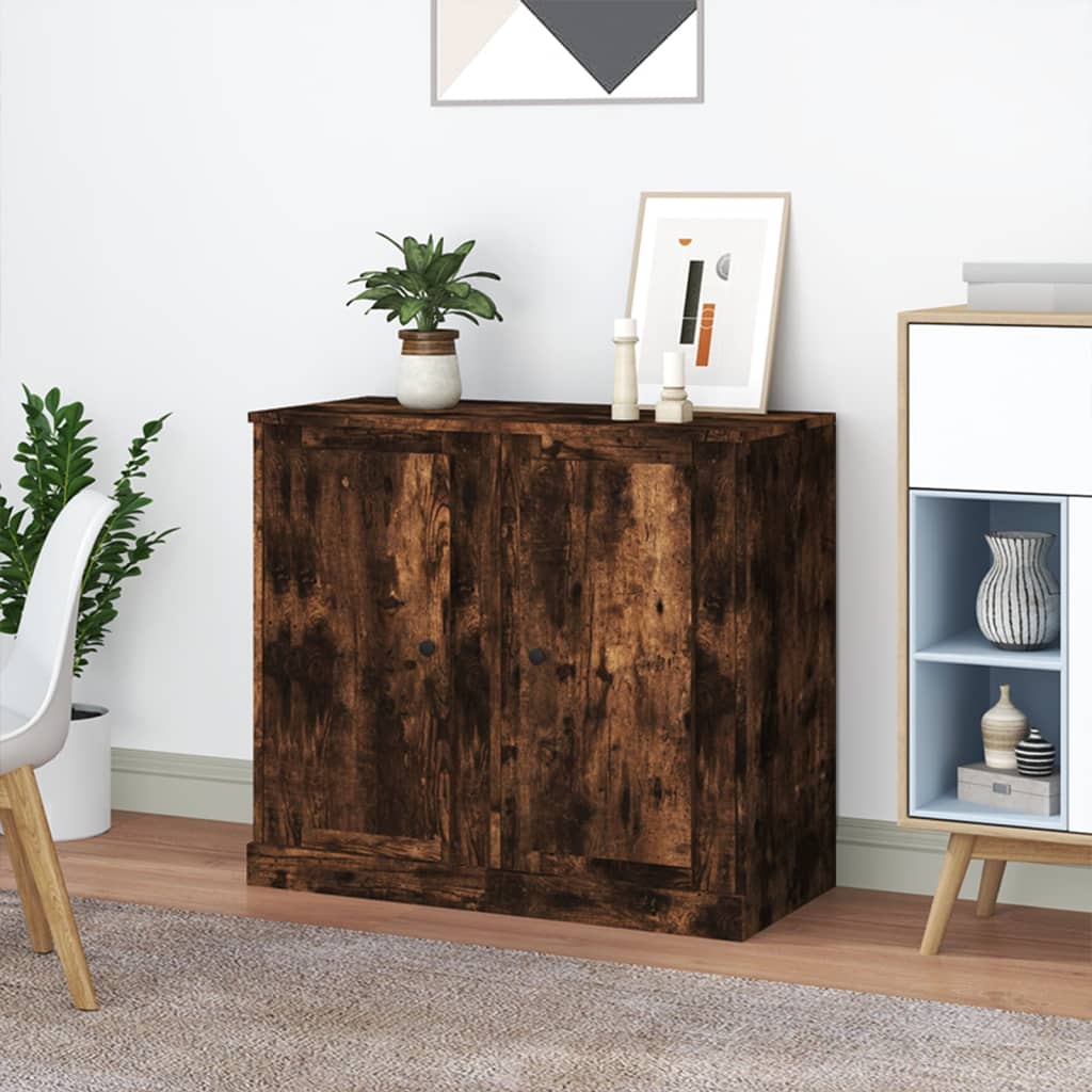 Sideboards 2 Pcs 37.5X35.5X67.5 Cm Engineered Wood