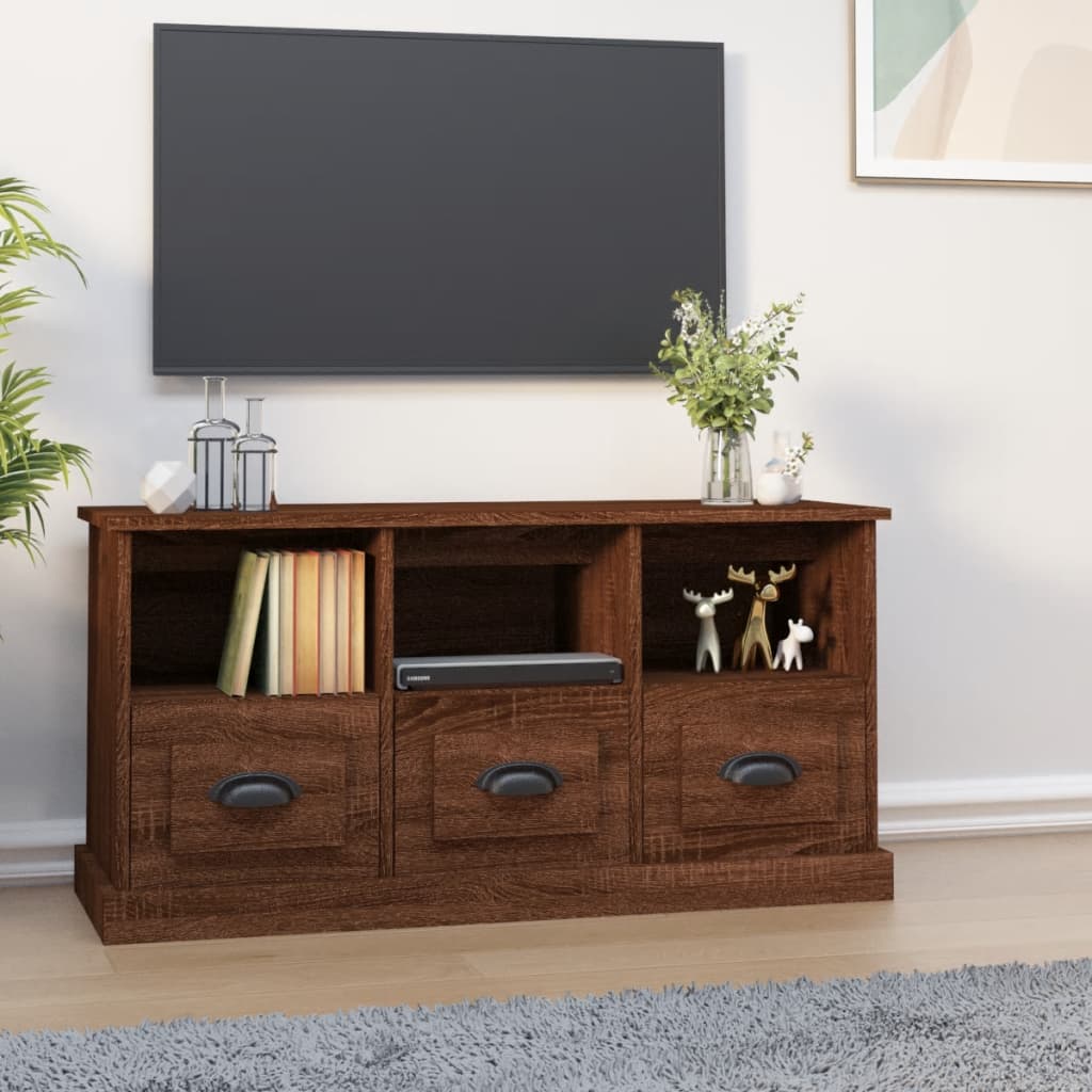 Tv Cabinet 100X35X50 Cm Engineered Wood