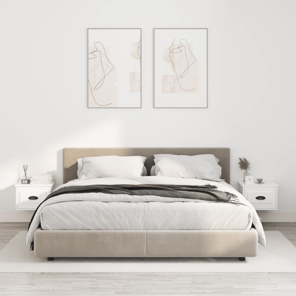 Wall-Mounted Bedside Cabinet 41.5X36X28Cm