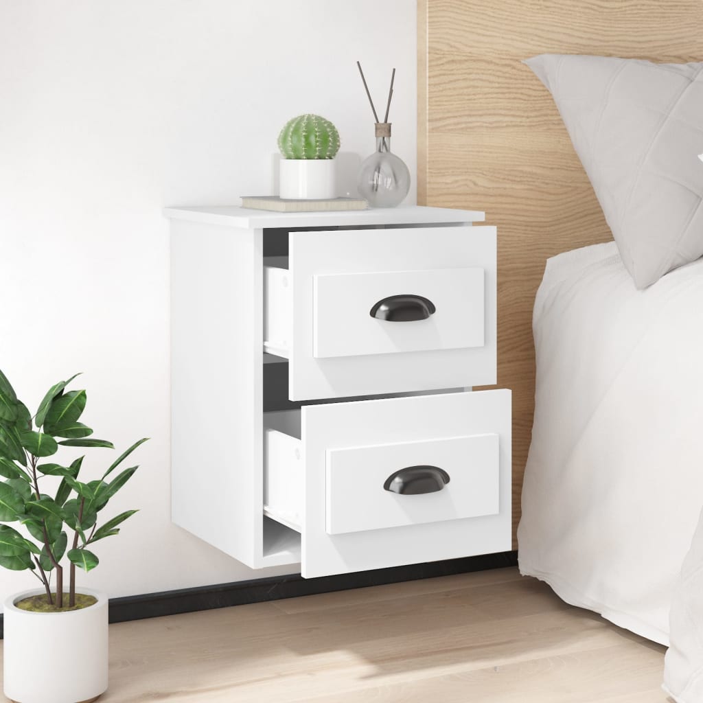 Wall-Mounted Bedside Cabinet 41.5X36X53Cm