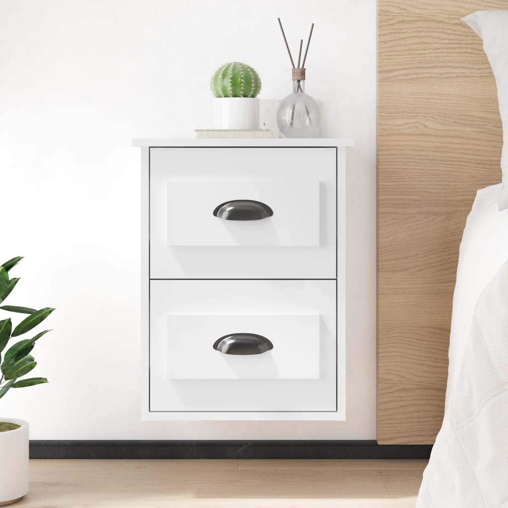Wall-Mounted Bedside Cabinet 41.5X36X53Cm