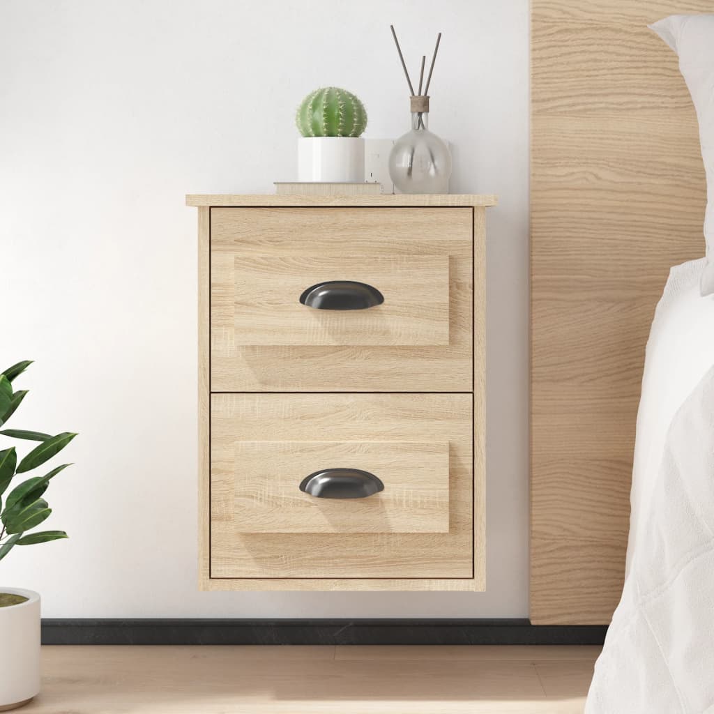 Wall-Mounted Bedside Cabinet 41.5X36X53Cm