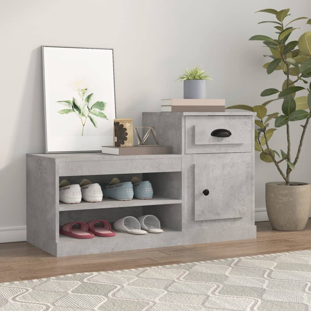 Shoe Cabinet 100X42X60 Cm Engineered Wood