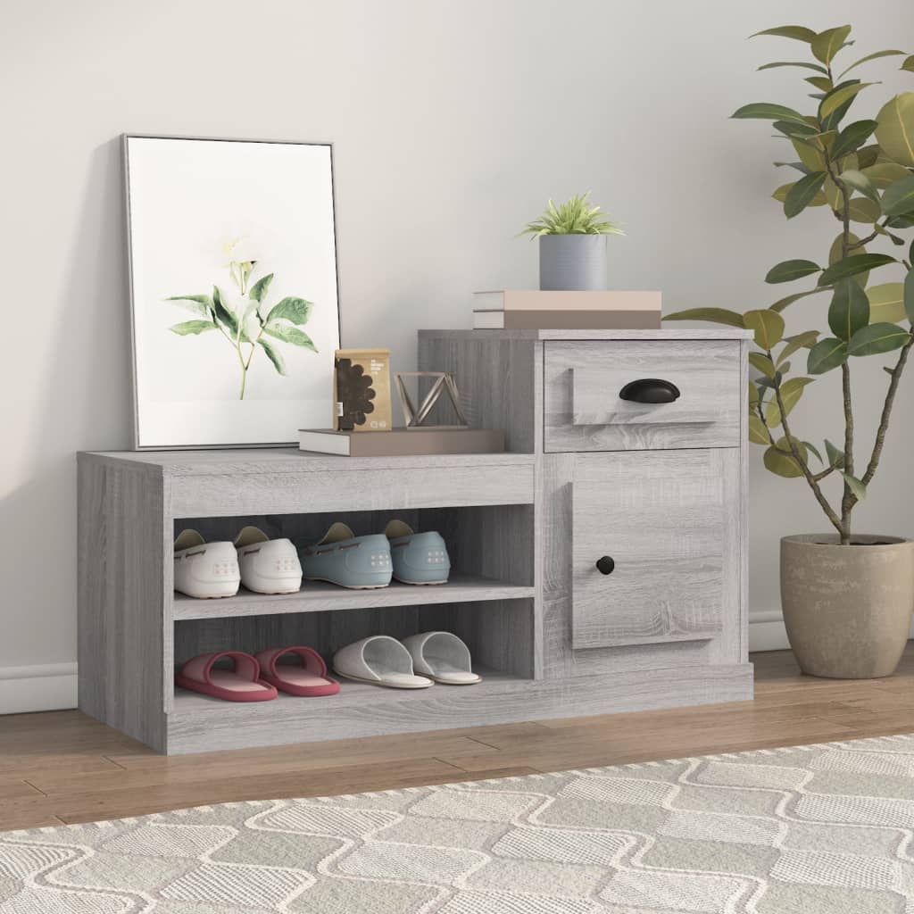 Shoe Cabinet 100X42X60 Cm Engineered Wood