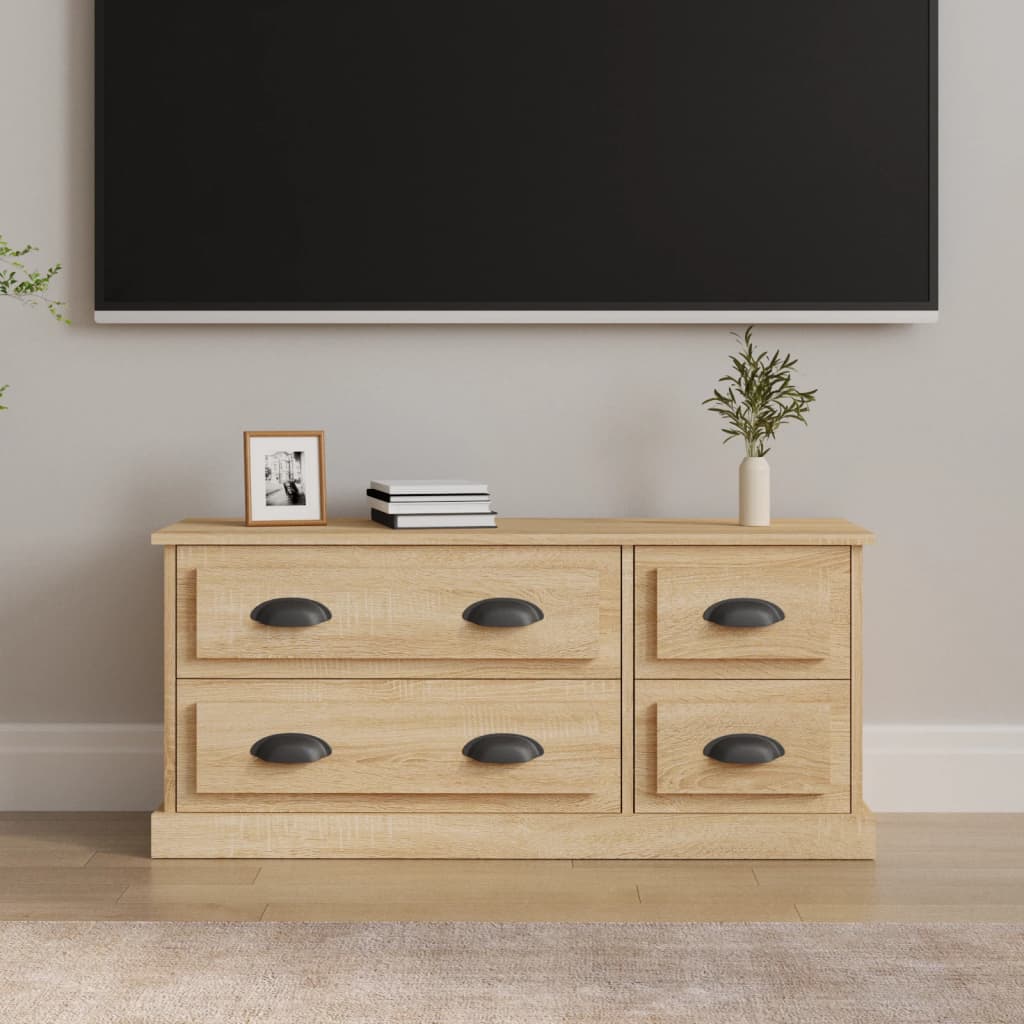Tv Cabinet 100X35.5X45 Cm Engineered Wood