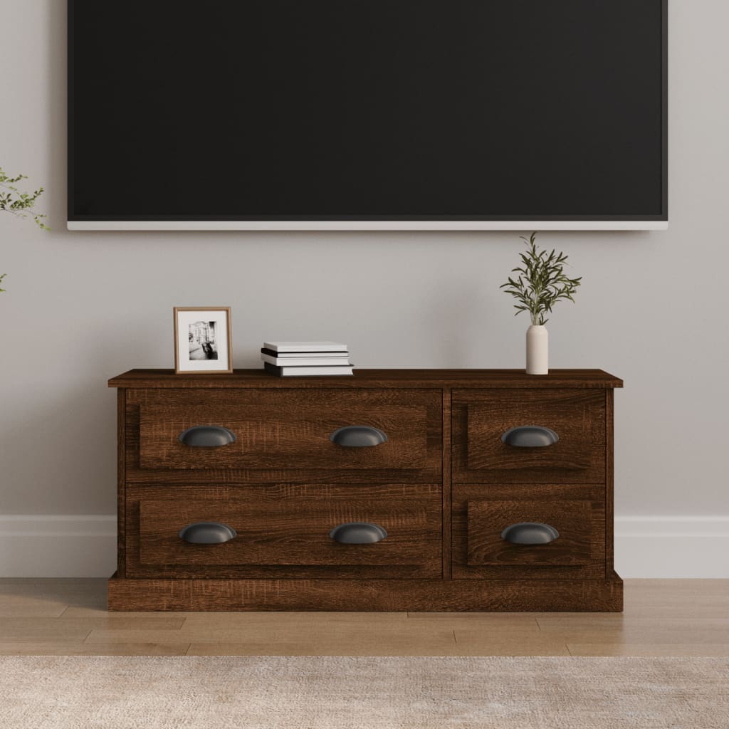 Tv Cabinet 100X35.5X45 Cm Engineered Wood