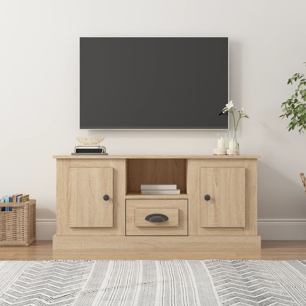 Tv Cabinet 100X35.5X45 Cm Engineered Wood