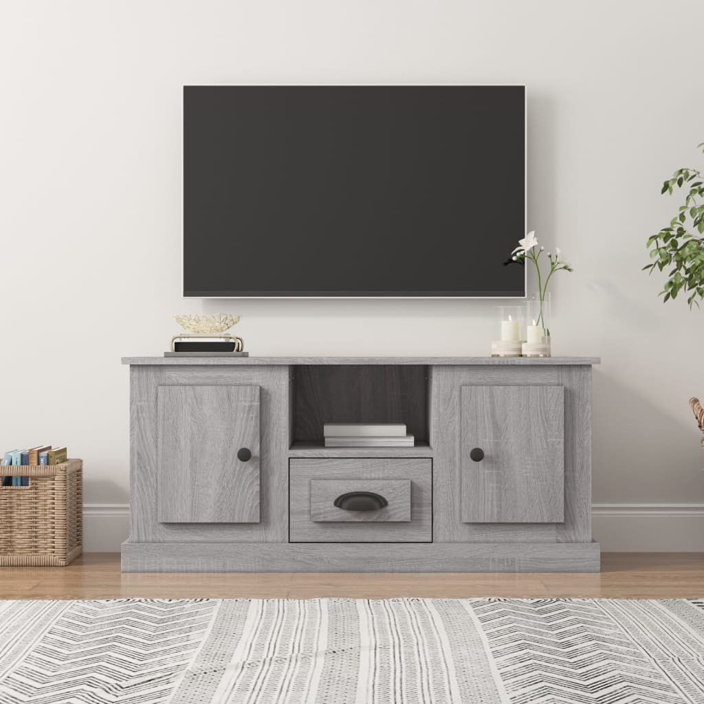 Tv Cabinet 100X35.5X45 Cm Engineered Wood