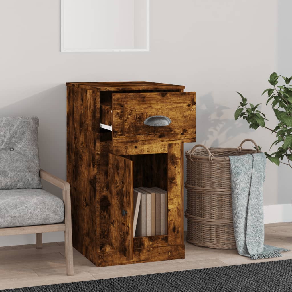 Side Cabinet With Drawer 40X50X75 Cm Engineered Wood