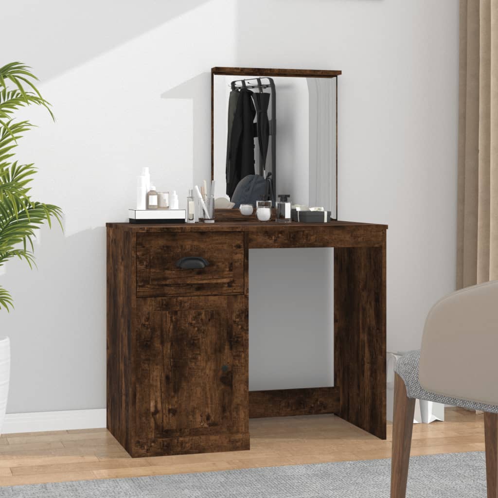 Dressing Table 90X50X132.5 Cm Engineered Wood